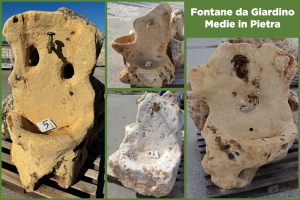 Fontane da Giardino Medie in Pietra